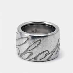 Chopard Chopardissimo 18k White Gold Ring Size 51