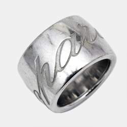 Chopard Chopardissimo 18k White Gold Ring Size 51