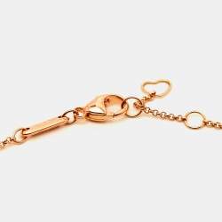 Chopard Happy Hearts Wings Diamond Mother of Pearl 18K Rose Gold Necklace