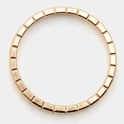 Chopard Ice Cube Diamond 18k Rose Gold Ring Size 53