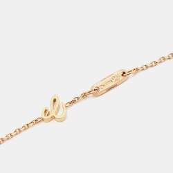 Chopard Rihanna ♥ Chopard Ice Cube Green Ceramic 18K Rose Gold Long Sautoir Necklace