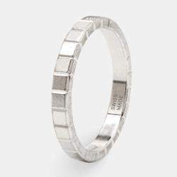Chopard Ice Cube Diamond 18k White Gold Ring Size 49