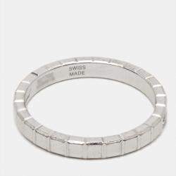Chopard Ice Cube Diamond 18k White Gold Ring Size 49