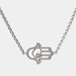 Chopard Happy Diamond Good Luck 18k White Gold Bracelet