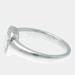 Chopard 18K White Gold and Diamond Happy Diamonds Ring EU 52