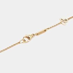 Chopard Happy Hearts Diamond Mother of Pearl 18k Rose Gold Necklace