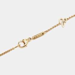 Chopard Happy Hearts Diamond Mother of Pearl 18k Rose Gold Necklace