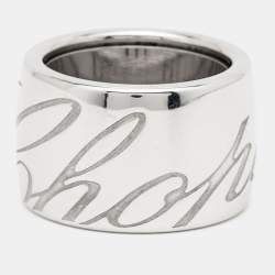 Chopard Chopardissimo 18k White Gold Ring Size 51