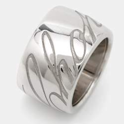 Chopard Chopardissimo 18k White Gold Ring Size 51