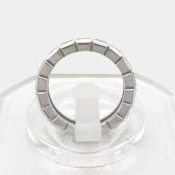Chopard 18K White Gold and Diamond Ice Cube Band Ring EU 50