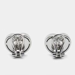 Chopard Happy Diamond 18k White Gold Heart Clip-On Earrings