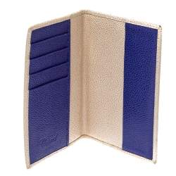 Chopard Beige Textured Leather Passport Holder