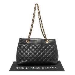 Chopard Black Quilted Leather Imperiale Shoulder Bag