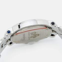 Chopard White Mother of Pearl Diamond Stainless Steel Happy Sport 27/8397-23 Women's Wristwatch 30 mm