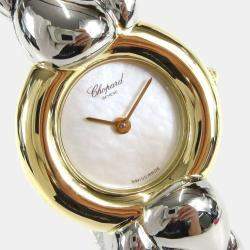 Chopard White Stainless Steel Casmir 43/8417 Quartz Women's Wristwatch 20 mm