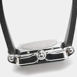 Chopard Grey Black Resin Stainless Steel Diamonds Rubber Limited Edition Be Happy 2 Women's Wristwatch 27 mm