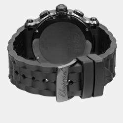 Chopard Black Stainless Steel Happy Sport Chrono  288499-3007 Quartz Men's Wristwatch 42mm