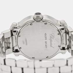Chopard Mother Of Pearl Diamond Stainless Steel Happy Sport 8475 Women's Wristwatch 35 mm