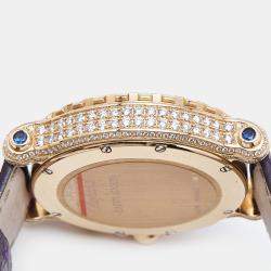 Chopard Black Mother of Pearl Rainbow Baguette Sapphires Diamond 18k Rose Gold Alligator Happy Sport 283582-5017 Women's Wristwatch 42 mm