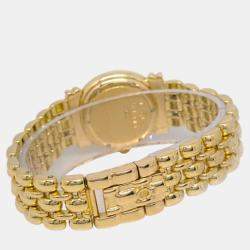 Chopard White Diamond 18k Yellow Gold Quartz Women's Wristwatch 22 mm