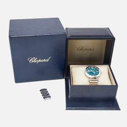 Chopard Green 18k Rose Gold Stainless Steel Imperiale 388532-6007 Women's Wristwatch 36 mm