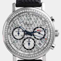 Chopard Customised Silver Diamond Mille Miglia 16/8331 Automatic Men's Wristwatch 39 mm