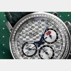 Chopard Customised Silver Diamond Mille Miglia 16/8331 Automatic Men's Wristwatch 39 mm