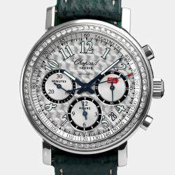 Chopard Customised Silver Diamond Mille Miglia 16/8331 Automatic Men's Wristwatch 39 mm