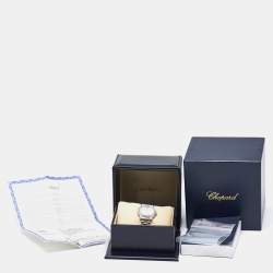 Chopard White Stainless Steel Diamond Happy Sport 278590-3002 Women's Wristwatch 30 mm