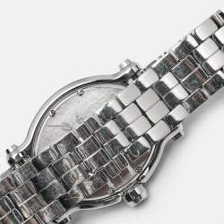 Chopard White Mother Of Pearl Stainless Steel Diamond Happy Sport 8546 Women's Wristwatch 30 mm
