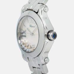 Chopard Happy Sport 8509 Quartz White Stainless Steel Women's Wristwatch 30mm