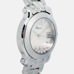 Chopard Happy Sport 8509 Quartz White Stainless Steel Women's Wristwatch 30mm