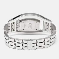 Pre Owned Chopard Mother of Pearl Diamonds 18k White Gold Happy Diamonds 20/9029 Women's Wristwatch 28 mm 