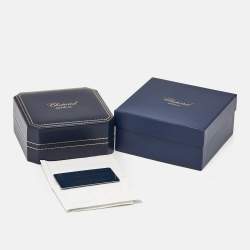 Pre Owned Chopard Mother of Pearl Diamonds 18k White Gold Happy Diamonds 20/9029 Women's Wristwatch 28 mm 