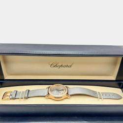 Pre Owned Chopard Happy Sport 274808-5014 Automatic Diamond 18k Rose Gold Women's Wristwatch 36 mm