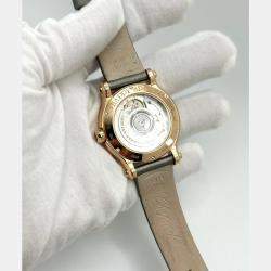 Pre Owned Chopard Happy Sport 274808-5014 Automatic Diamond 18k Rose Gold Women's Wristwatch 36 mm