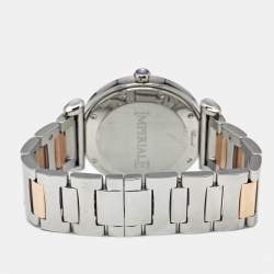 Pre Owned Chopard Imperiale 388532-6002 Silver Dial Mother of Pearl 18K Rose Gold Stainless Steel Women's Wristwatch 36 mm