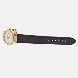 Pre Owned Chopard Imperiale 384238-5003 Quartz Mother of Pearl Diamond 18K Rose Gold Women's Wristwatch 28 mm