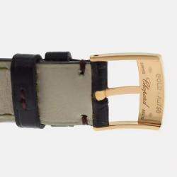 Pre Owned Chopard Imperiale 384238-5003 Quartz Mother of Pearl Diamond 18K Rose Gold Women's Wristwatch 28 mm