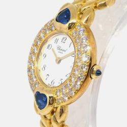 Pre Owned Chopard 10/5352-23 Quartz 18k Yellow Gold Women's Wristwatch 23 mm