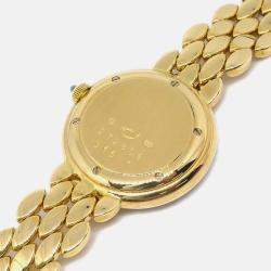Pre Owned Chopard 10/5352-23 Quartz 18k Yellow Gold Women's Wristwatch 23 mm