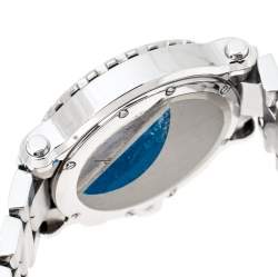 مملوكة مسبقًا Chopard White Stainless Steel Happy Sport 8499 Women's Wristwatch 42 mm
