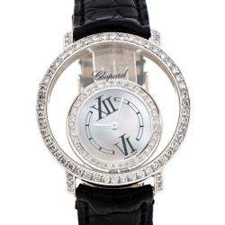 Chopard Mother of Pearl 18K White Gold Diamonds 20/7230 Women's Wristwatch 36 mm