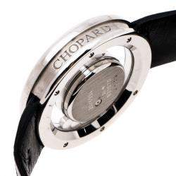 Chopard Diamond Pave 18k White Gold Happy Diamonds 20/6934 Women's Wristwatch 31MM