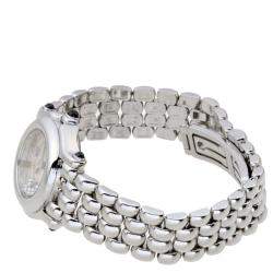 Pre Owned Chopard MOP Diamonds Stainless Steel Happy Sport 8250-23 Women's Wristwatch 26 MM