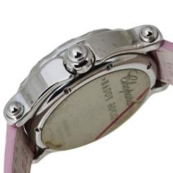 Chopard Pink Stainless Steel Diamonds Love Happy Sport 28/8950-401 Women's Wristwatch 38 MM