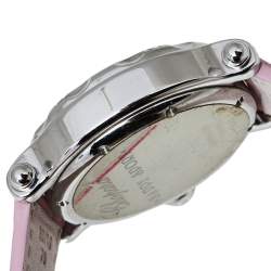 Chopard Pink Stainless Steel Diamonds Love Happy Sport 28/8950-401 Women's Wristwatch 38 MM