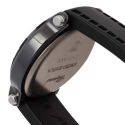 Pre Owned Chopard Black Ceramic Diamonds Happy Sport Limited Edition 28/8507 Women's Wristwatch 38 mm