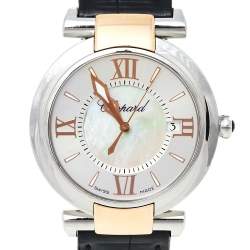 Chopard Silver Mother of Pearl 18K Rose Gold & Stainless Steel Imperiale 388532-6001 Women's Wristwatch 36 mm