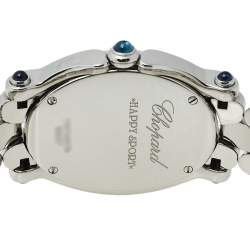 Chopard White Stainless Steel Diamonds Happy Sport 278418-3002 Women's Wristwatch 30 mm
